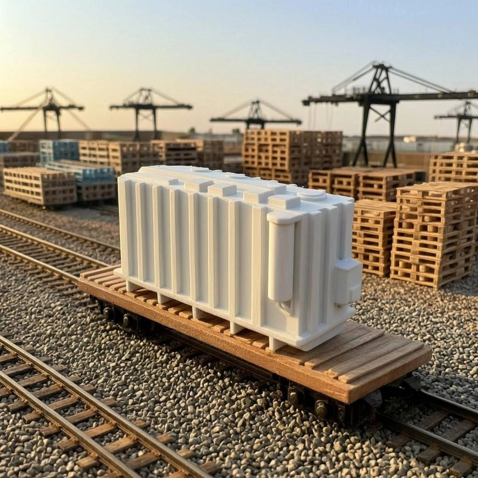Traction Substation Transformer Model Molded Details HO Railway Scene Model Static Display for Scene Builders
Traction Substation Transformer Model Molded Details HO Railway Scene Model Static Display for Scene Builders