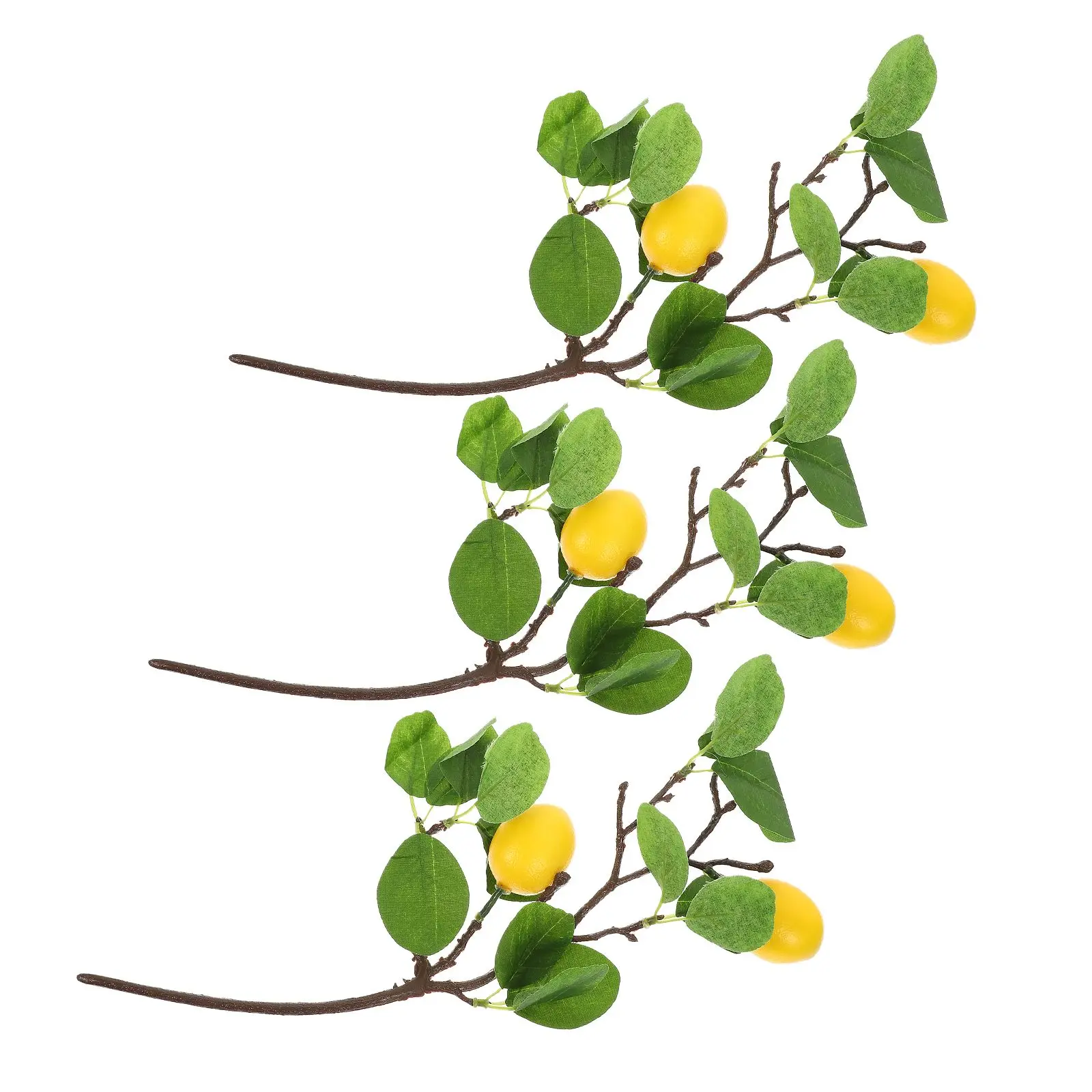3 Pcs Artificial Lemon Twigs Yellow Plastic Stems Fake Leaves for Vase Decor Flower Arrangement Branch Home Decoration Bright
3 Pcs Artificial Lemon Twigs Yellow Plastic Stems Fake Leaves for Vase Decor Flower Arrangement Branch Home Decoration Bright