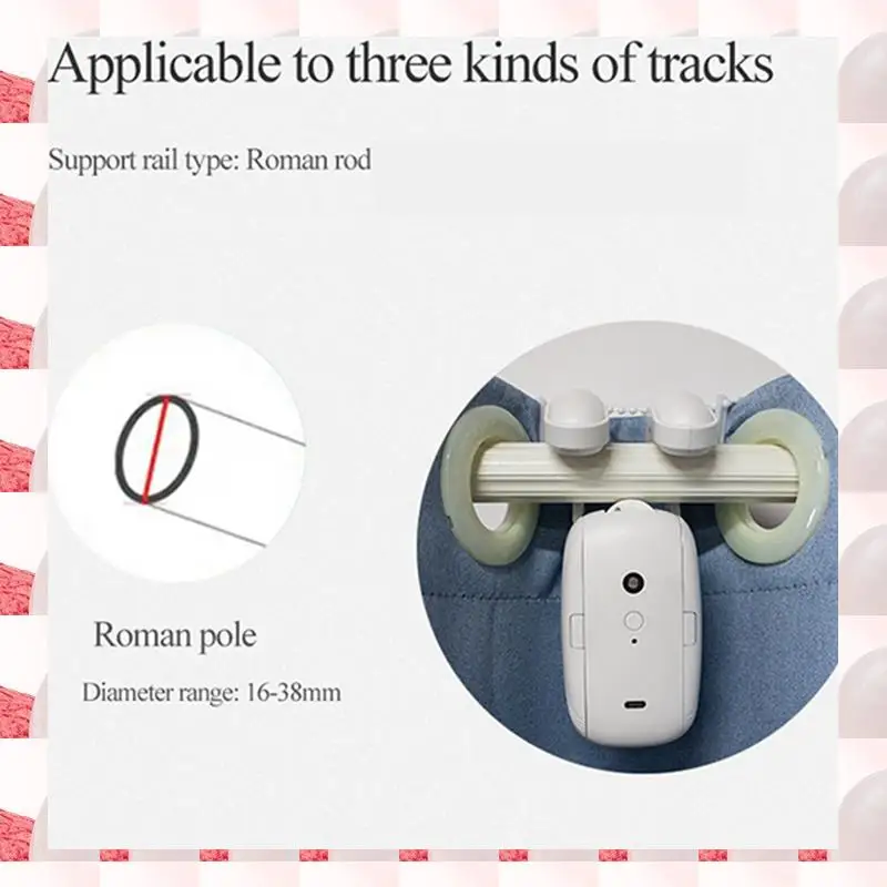 Smart Curtains Robot Roman Rod Track Automatic Curtain Opener Remote Control Curtain Motor
Smart Curtains Robot Roman Rod Track Automatic Curtain Opener Remote Control Curtain Motor