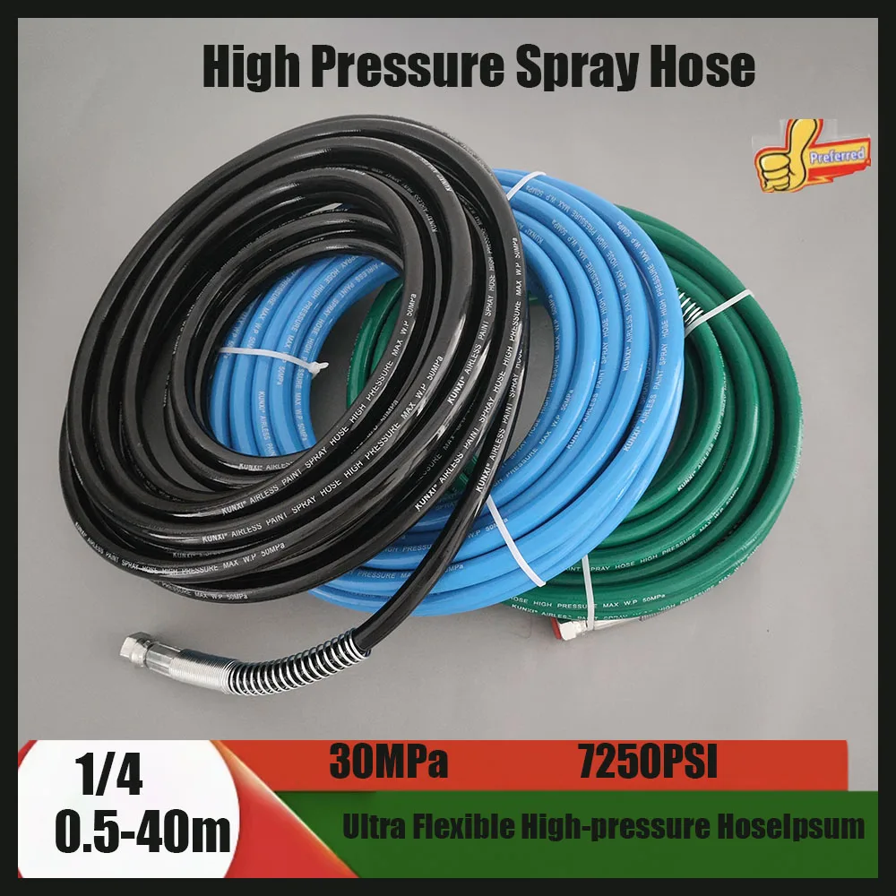 Airless Spraying Machine High-pressure Pipe 7mm 1/4 interface Double-layer Fiber Explosion-proof Discharge Hose Spray Pipe
Airless Spraying Machine High-pressure Pipe 7mm 1/4 interface Double-layer Fiber Explosion-proof Discharge Hose Spray Pipe