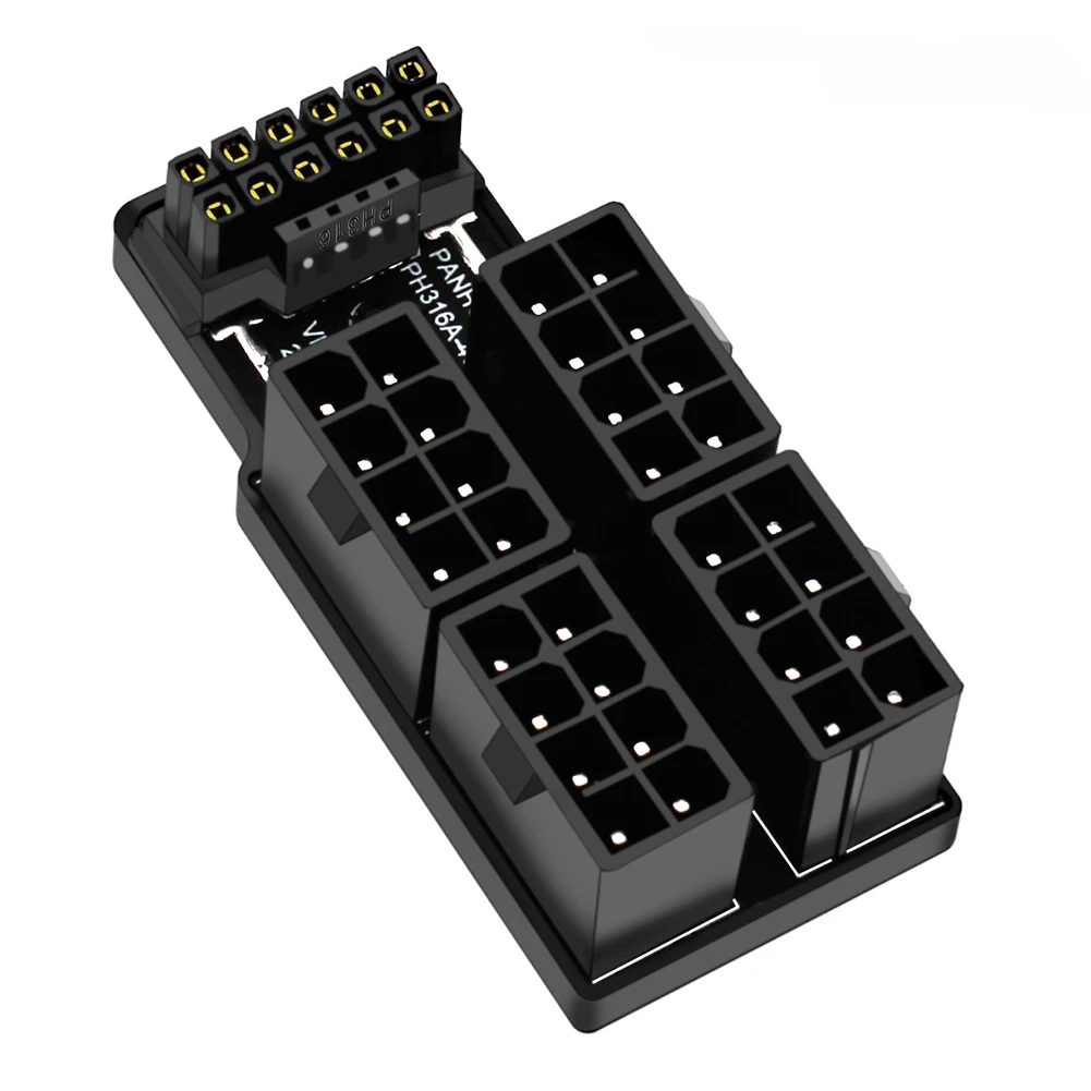 ATX3.0 4X8 Pin Female to Male 12VHPWR 12+4P 180° Angled Connector Power Adapter for RTX4090 / RTX4080 16GB/12GB Graphics Card
ATX3.0 4X8 Pin Female to Male 12VHPWR 12+4P 180° Angled Connector Power Adapter for RTX4090 / RTX4080 16GB/12GB Graphics Card