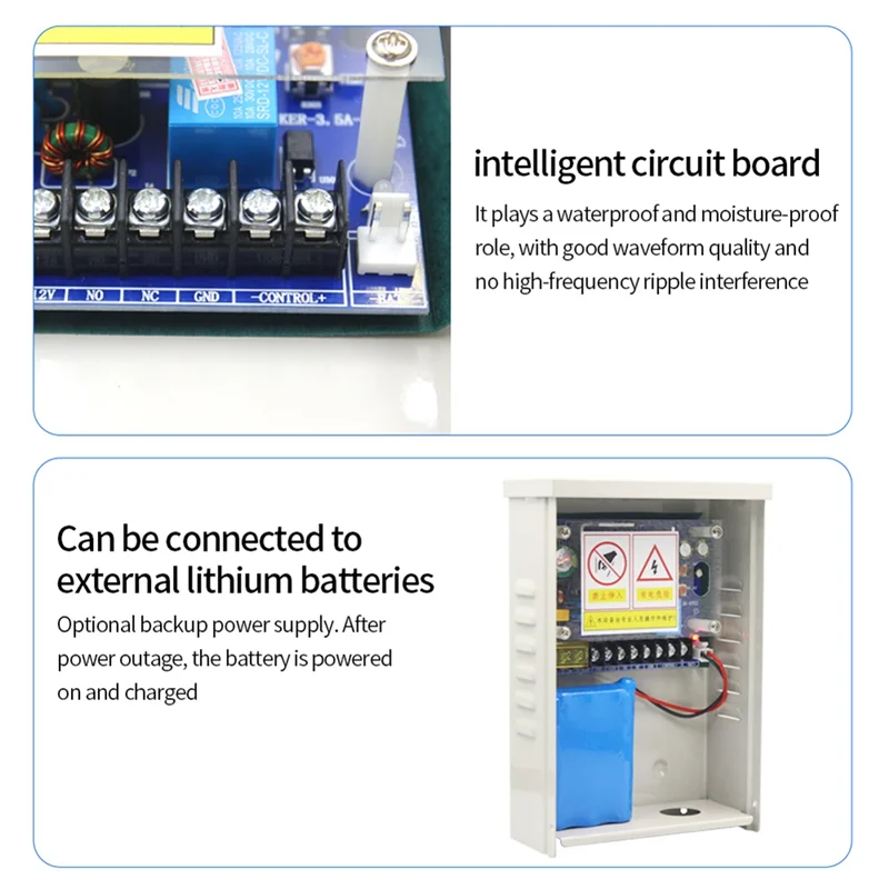 AIAI Outdoor Waterproof Smart Face Recognition Machine Dedicated Access Control Power Supply 12V5A Rainproof Access Control Powe
AIAI Outdoor Waterproof Smart Face Recognition Machine Dedicated Access Control Power Supply 12V5A Rainproof Access Control Powe