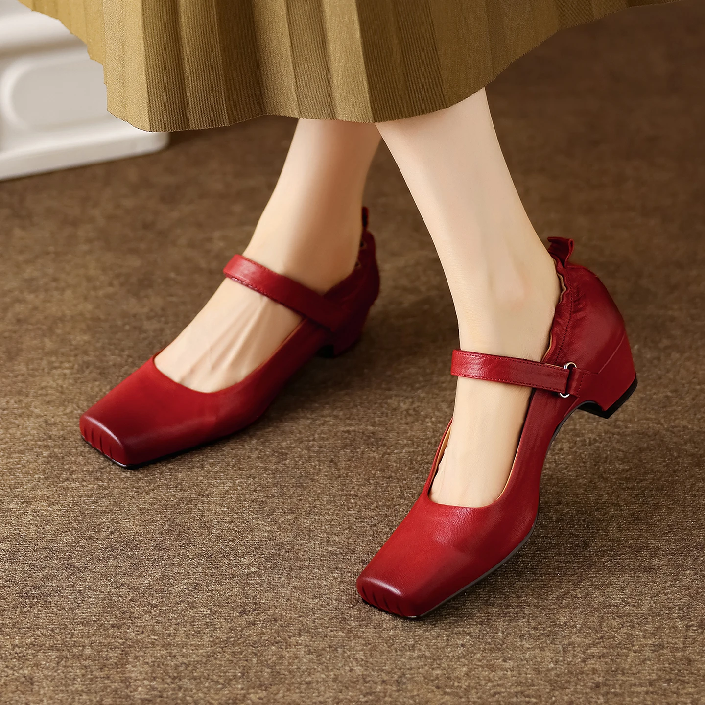Fashion Genuine Leather Women's Shoes Sexy Mary Jane Shoes,Squared Toe High Heels,Elegant Women Pumps Casual Women Shoes
Fashion Genuine Leather Women's Shoes Sexy Mary Jane Shoes,Squared Toe High Heels,Elegant Women Pumps Casual Women Shoes