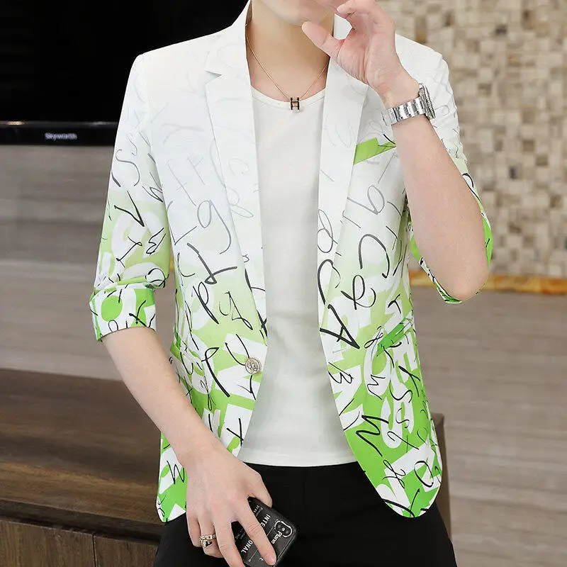 Легкий дышащий мужской летний костюм ort Sve Jaet, приталенный корейский повседневный костюм Seven-Foot Sve с цветочным принтом
Легкий дышащий мужской летний костюм ort Sve Jaet, приталенный корейский повседневный костюм Seven-Foot Sve с цветочным принтом