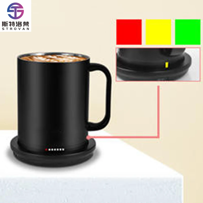 STLF Mobile Phone Controlled Heating Coaster Thermal Insulation Mug Ceramic Coffee Cup Gift Box Printable Logo Stainless Steel M
STLF Mobile Phone Controlled Heating Coaster Thermal Insulation Mug Ceramic Coffee Cup Gift Box Printable Logo Stainless Steel M
