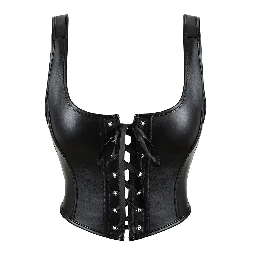 Women Leather Corset Top Crop Bustier Vest Gothic Lace Up Push Up Bodice Sexy Lingerie Corselet Party Short Camis Plus Size
Women Leather Corset Top Crop Bustier Vest Gothic Lace Up Push Up Bodice Sexy Lingerie Corselet Party Short Camis Plus Size