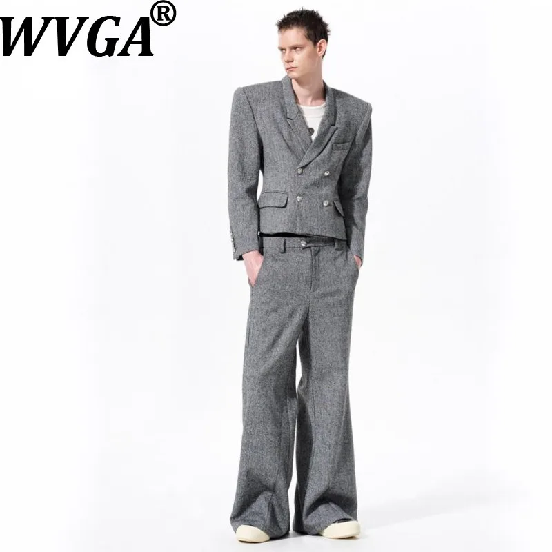 WVGA Spring Autumn New Man Tide Turn-Down Collar Trendy Short Blazer Niche Chic Casual Straight Suit Pants Two Pieces Set W20225
WVGA Spring Autumn New Man Tide Turn-Down Collar Trendy Short Blazer Niche Chic Casual Straight Suit Pants Two Pieces Set W20225