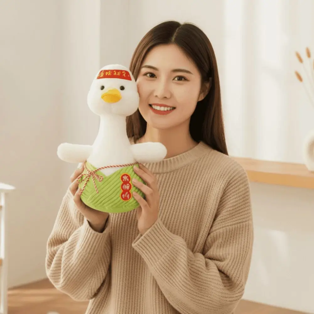 Soft Zongzi Duck Cartoon Adorable Stuffed "Fighting Duck" Plushie Polyester PP Cotton Gift for Loong Boat Festival for Friends
Soft Zongzi Duck Cartoon Adorable Stuffed "Fighting Duck" Plushie Polyester PP Cotton Gift for Loong Boat Festival for Friends