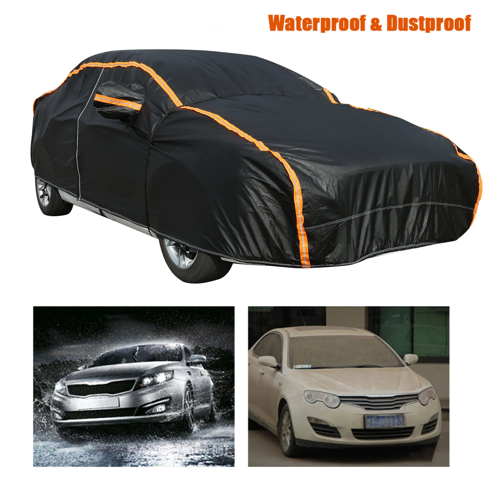 Car Cover Full Exterior Covers with Reflective Strip Waterproof Outdoor Protection UV Snow Rain Wind Dust All Weather for Sedan
Car Cover Full Exterior Covers with Reflective Strip Waterproof Outdoor Protection UV Snow Rain Wind Dust All Weather for Sedan