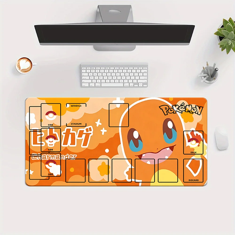 Игровой коврик Pokemon Charmander Cute Orange TCG с зонами разметки, нескользящий коврик для карточных игр, игровой коврик для мыши, настольный коврик
Игровой коврик Pokemon Charmander Cute Orange TCG с зонами разметки, нескользящий коврик для карточных игр, игровой коврик для мыши, настольный коврик