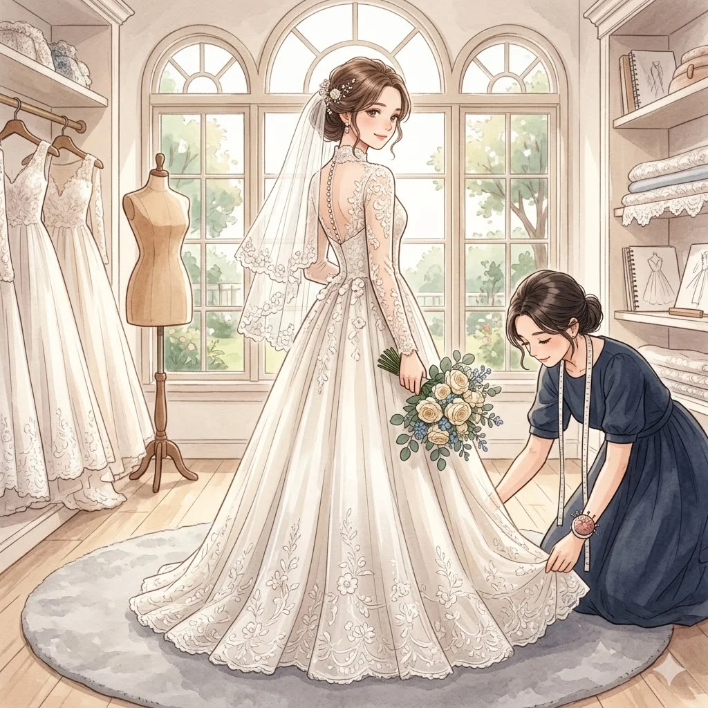 DZHS Customize a beautiful bridal gown
DZHS Customize a beautiful bridal gown