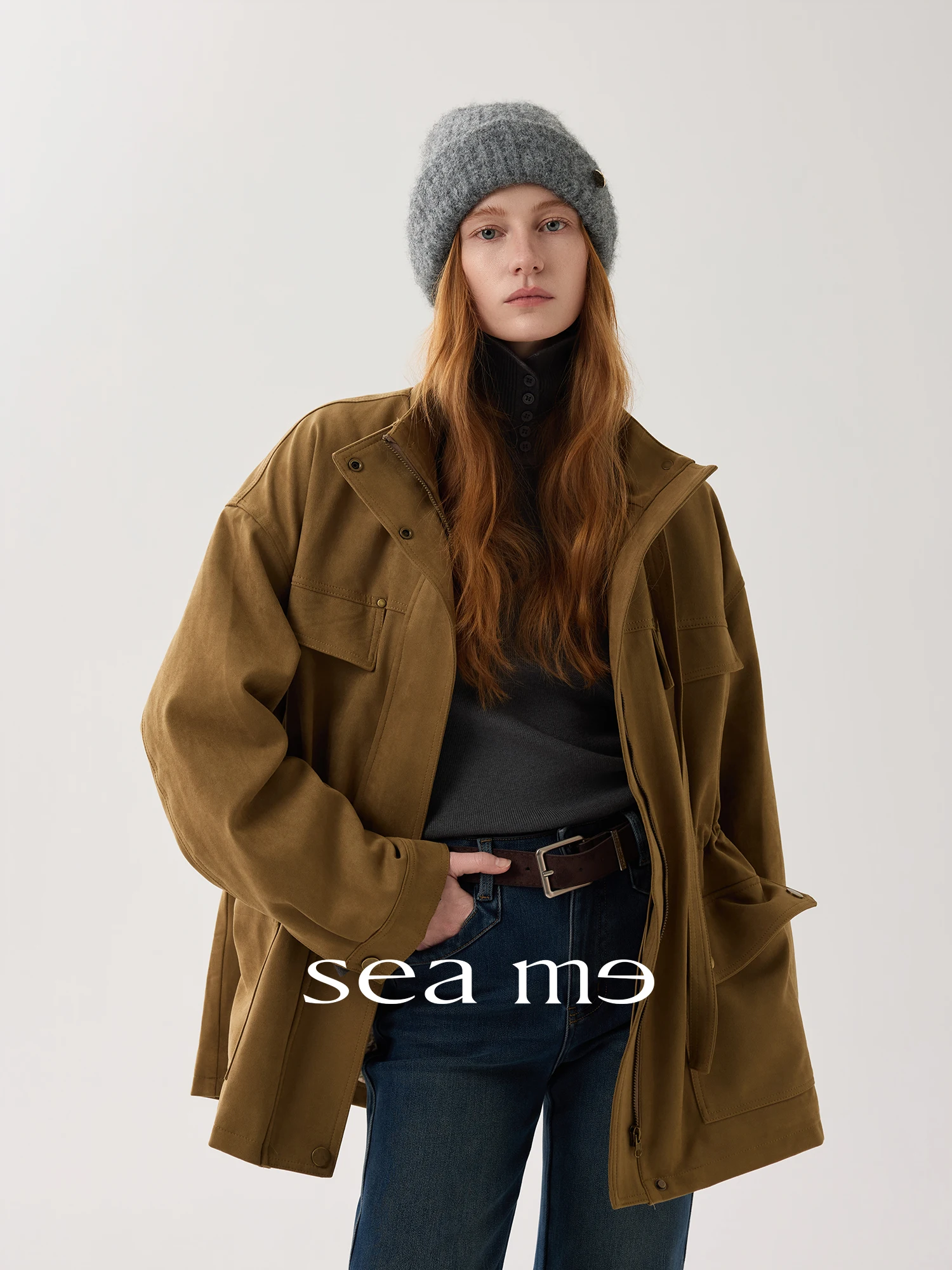 Seame Columbus Suede Vintage Barn Style Women's Jacket Coat with Multiple Pockets Casual Straight Cut Long Sleeve Zipper
Seame Columbus Suede Vintage Barn Style Women's Jacket Coat with Multiple Pockets Casual Straight Cut Long Sleeve Zipper