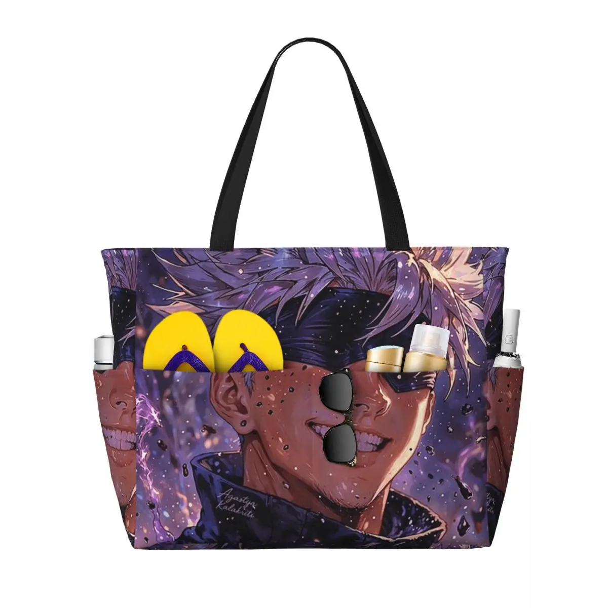Jujutsu Kaisen Satoru Gojo Beach Tote Bag Sport Gym Yoga Duffle Large Tote Bag Women Travel Bag Fitness bag
Jujutsu Kaisen Satoru Gojo Beach Tote Bag Sport Gym Yoga Duffle Large Tote Bag Women Travel Bag Fitness bag