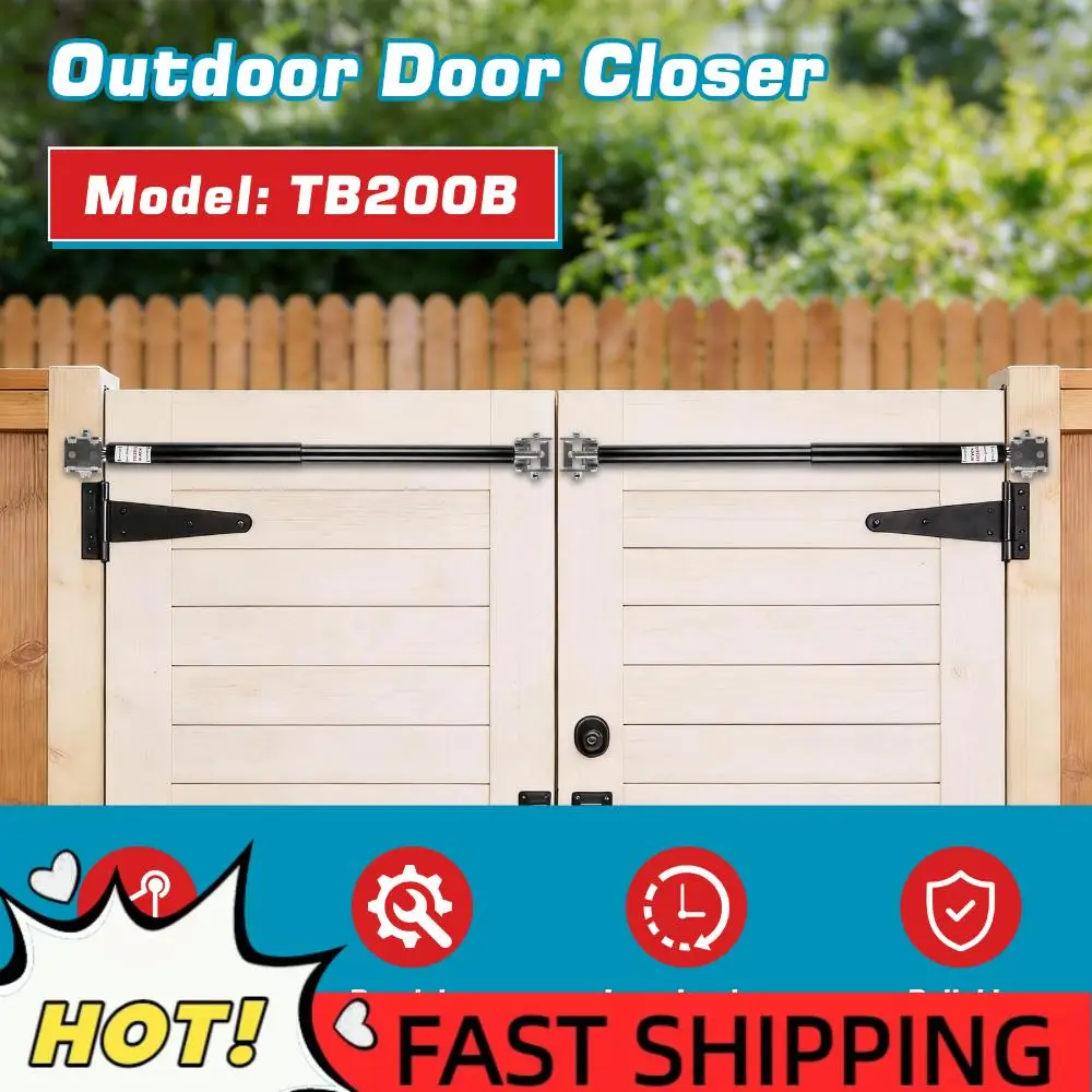 6 шт. автоматических доводчиков для ворот TB200B, усиленные, для ворот весом от 60 до 140 фунтов, для дверей шириной от 40 до 64 дюймов
6 шт. автоматических доводчиков для ворот TB200B, усиленные, для ворот весом от 60 до 140 фунтов, для дверей шириной от 40 до 64 дюймов