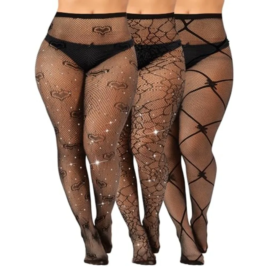 3 Pairs Rhinestone Fishnets Stockings for Women Glitter Fishnets Sparkly Stockings Tights One Size Fit All
3 Pairs Rhinestone Fishnets Stockings for Women Glitter Fishnets Sparkly Stockings Tights One Size Fit All