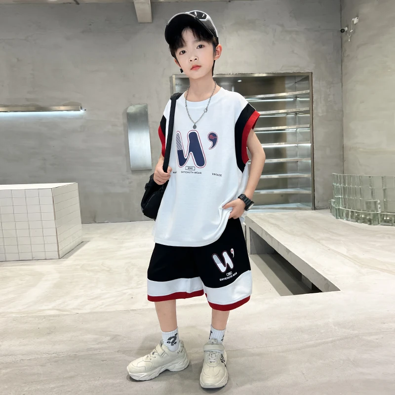 Basketball Jersey Boys Summer Sportswear Letter Print Sleeveless T Shirt And Shorts 2026 Children Clothes Casual Streetwear
Basketball Jersey Boys Summer Sportswear Letter Print Sleeveless T Shirt And Shorts 2026 Children Clothes Casual Streetwear