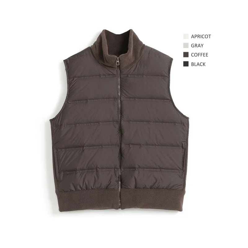 Осень-зима, жилет на флисовом пуху, женский повседневный жилет на утином пуху без рукавов, теплое пальто на молнии, жилет
Осень-зима, жилет на флисовом пуху, женский повседневный жилет на утином пуху без рукавов, теплое пальто на молнии, жилет