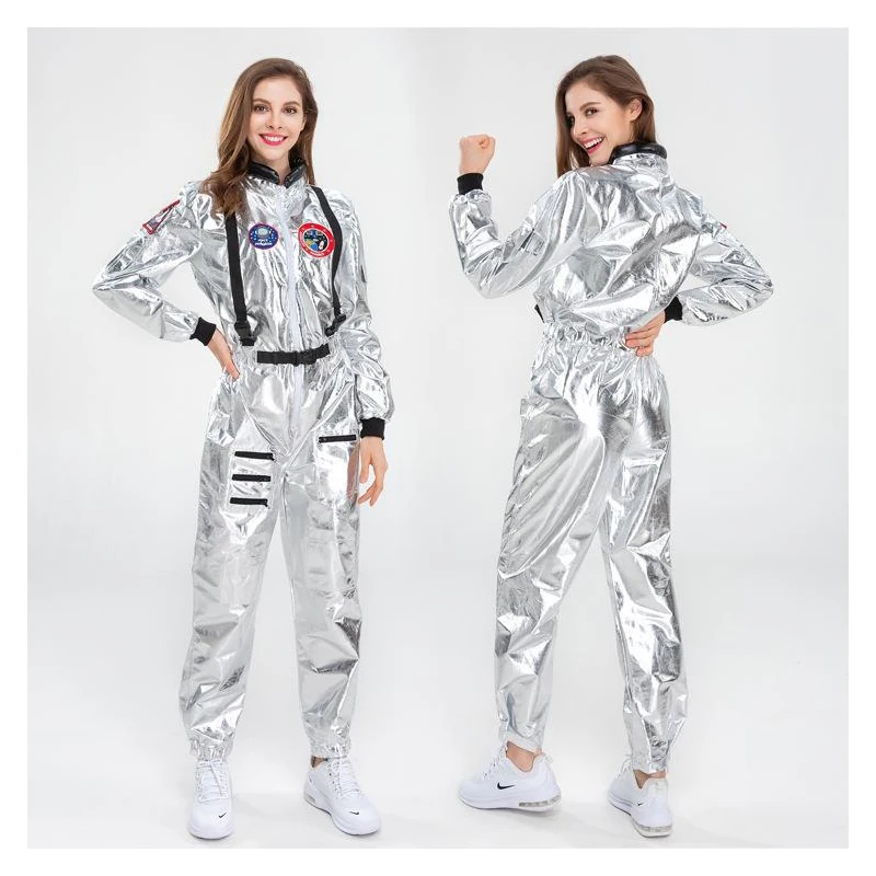 Halloween Christmas Silver Spaceman Men Women Space Suit Adult Astronaut Costume Family Party Dress Up Birthday Gift
Halloween Christmas Silver Spaceman Men Women Space Suit Adult Astronaut Costume Family Party Dress Up Birthday Gift