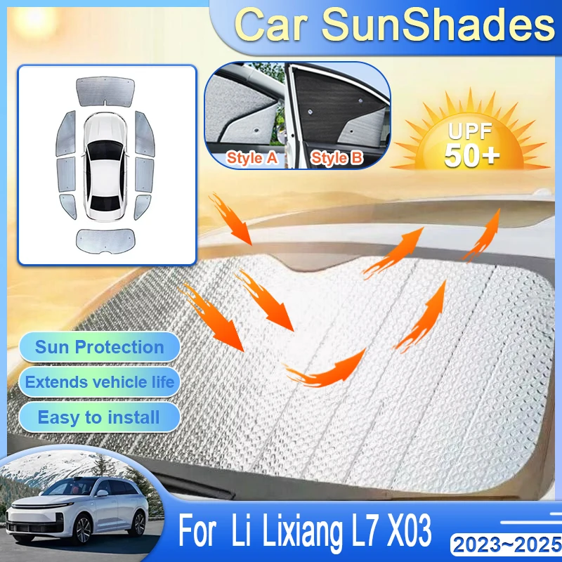 For Li Lixiang L7 X03 2023 2024 2025 Accessories Foil Car Windshield Sunshade Cover Auto Protection Vehicle Heat Shield Body Kit
For Li Lixiang L7 X03 2023 2024 2025 Accessories Foil Car Windshield Sunshade Cover Auto Protection Vehicle Heat Shield Body Kit