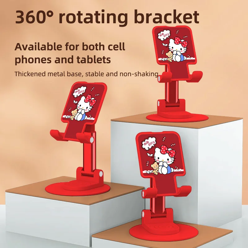 Sanrio Hello Kitty настольный держатель для мобильного телефона, подставка для IPhone IPad, многофункциональная вращающаяся складная регулируемая растягивающаяся подставка
Sanrio Hello Kitty настольный держатель для мобильного телефона, подставка для IPhone IPad, многофункциональная вращающаяся складная регулируемая растягивающаяся подставка