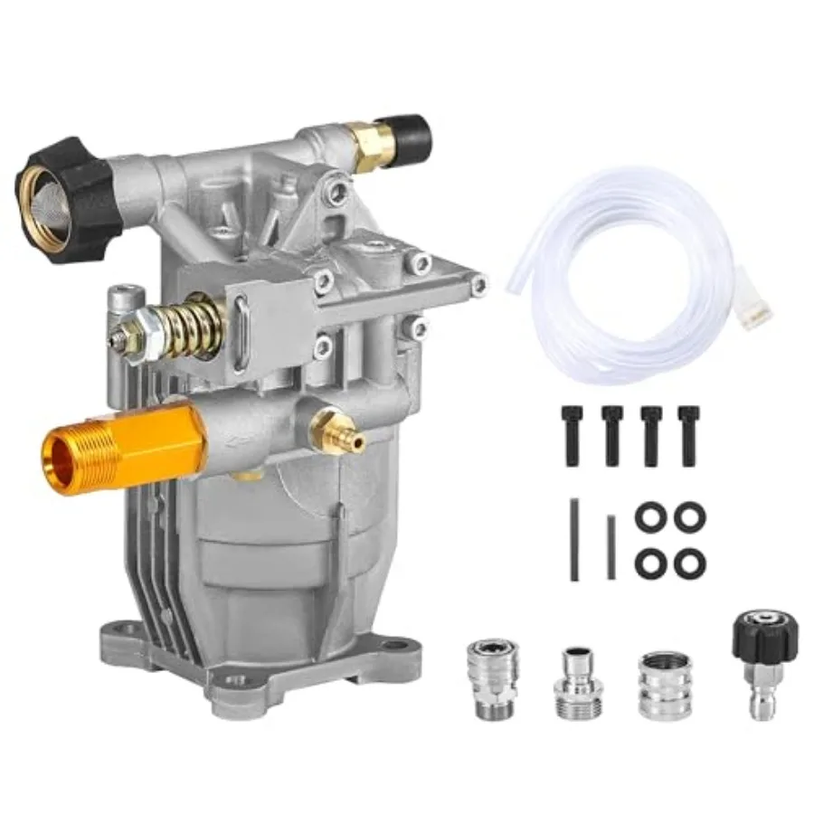 3/4" Shaft Horizontal Pressure Washer Pump Replacement Pumps for Cold Water Gas Power Washer 2600-3000 PSI 2.4 GPM Compatible w
3/4" Shaft Horizontal Pressure Washer Pump Replacement Pumps for Cold Water Gas Power Washer 2600-3000 PSI 2.4 GPM Compatible w