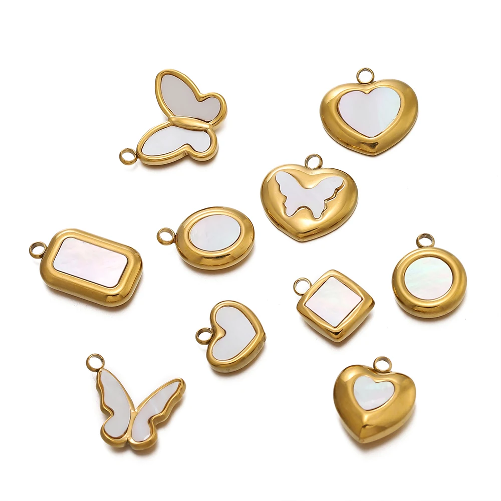 2Pcs/Lot Stainless Steel Heart Square Butterfly Shape Pendants for DIY Necklace Earring Bracelet Jewelry Making Accessories
2Pcs/Lot Stainless Steel Heart Square Butterfly Shape Pendants for DIY Necklace Earring Bracelet Jewelry Making Accessories