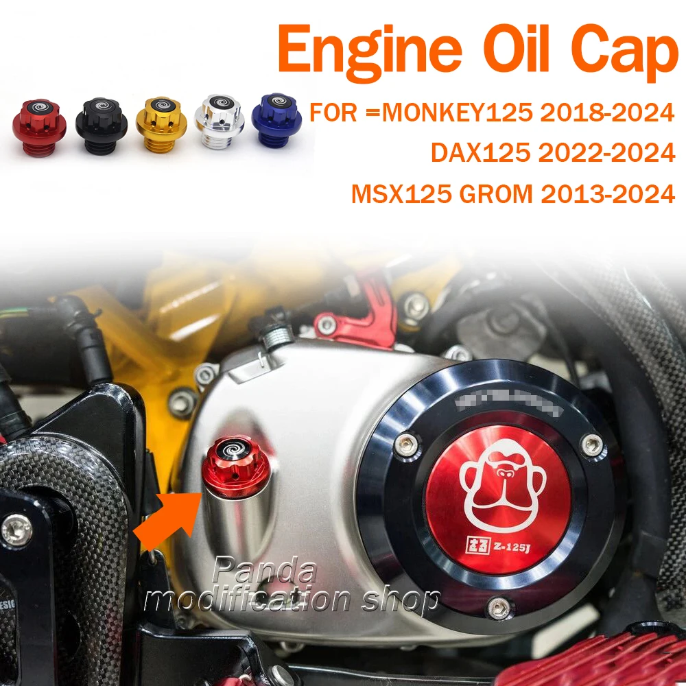 Масляная крышка для HONDA Monkey 125 GROM MSX 125 DAX 125 2022 2023 2024 
Масляная крышка для HONDA Monkey 125 GROM MSX 125 DAX 125 2022 2023 2024