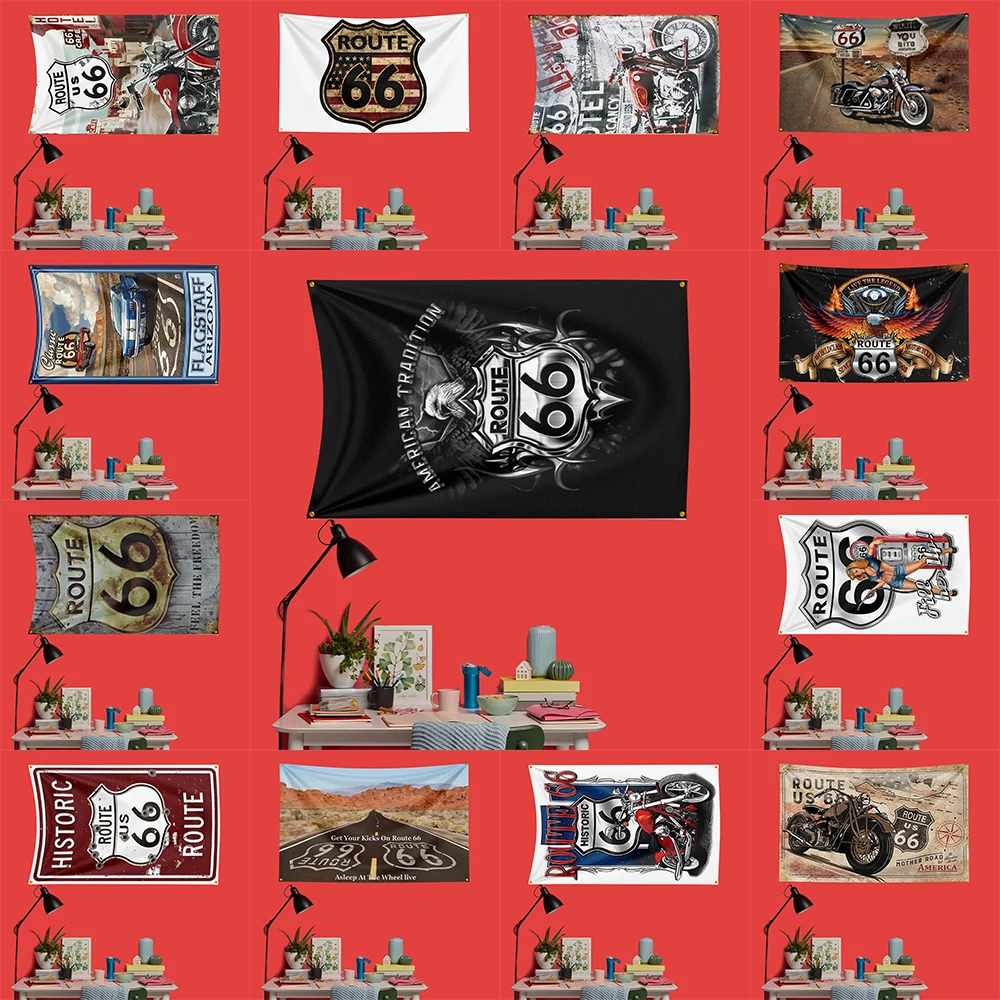Route-66 Motorcycle Flag 3x5 FT 90x150cm Polyester Decorative Banner Tapestry For Motorcycle Fans Garage Bedroom Wall Decoration
Route-66 Motorcycle Flag 3x5 FT 90x150cm Polyester Decorative Banner Tapestry For Motorcycle Fans Garage Bedroom Wall Decoration