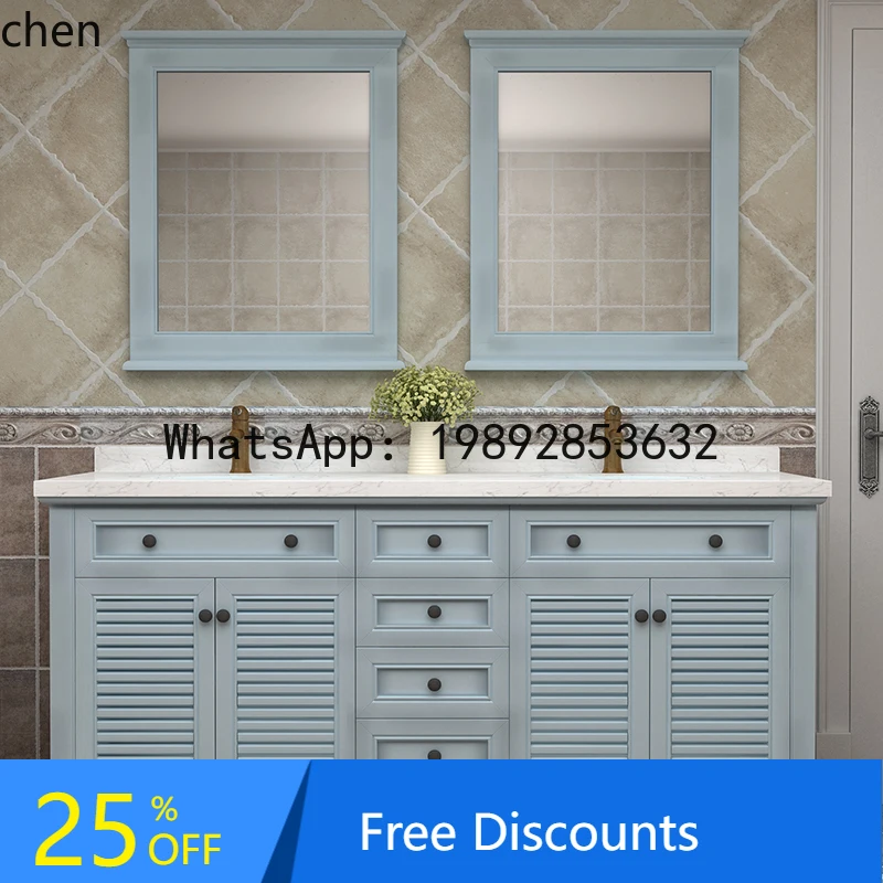 double basin solid wood bathroom cabinet combination floor-to-ceiling light luxury louver door bathroom washbasin cabinet
double basin solid wood bathroom cabinet combination floor-to-ceiling light luxury louver door bathroom washbasin cabinet