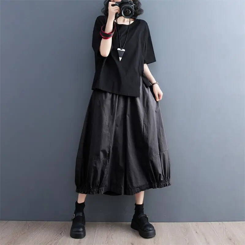 High Waist Wide Leg Casual Pants Women's plus Size Fashionable Lantern Pants Summer New Style Comfortable Loose Trousers
High Waist Wide Leg Casual Pants Women's plus Size Fashionable Lantern Pants Summer New Style Comfortable Loose Trousers