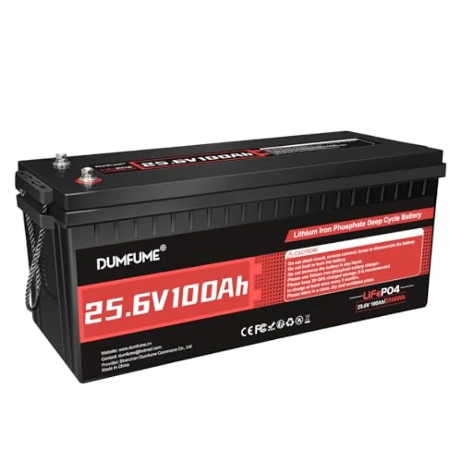24V 100Ah LiFePO4 Lithium Battery with 4000+ Cycles and 100 DOD Built-in 100A BMS 25.6V High Energy Density Ideal for RV Solar
24V 100Ah LiFePO4 Lithium Battery with 4000+ Cycles and 100 DOD Built-in 100A BMS 25.6V High Energy Density Ideal for RV Solar
