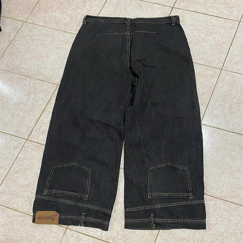 American Fashion Vintage Waist Inverted Reverse Wearing Design Loose Straight Leg Pants Y2k Gothic Men Women Hip Hop Streetwear
American Fashion Vintage Waist Inverted Reverse Wearing Design Loose Straight Leg Pants Y2k Gothic Men Women Hip Hop Streetwear