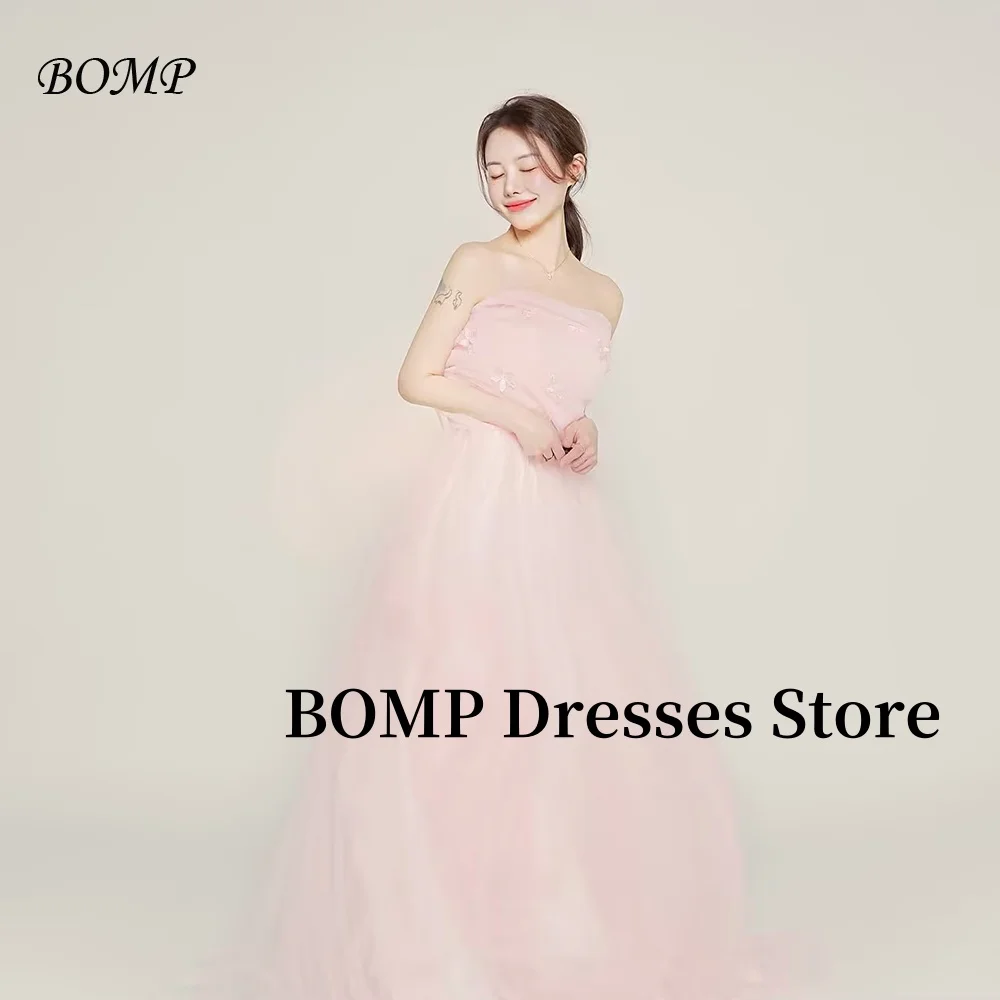 BOMP Multi-layered Evening Party Dresses Light Pink One-Shoulder Long Prom Gowns Wedding Photo shoot Customized 웨딩드레스
BOMP Multi-layered Evening Party Dresses Light Pink One-Shoulder Long Prom Gowns Wedding Photo shoot Customized 웨딩드레스