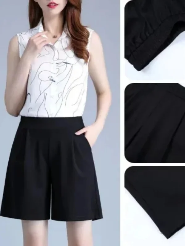 High Waist plus Size Fashionable Summer Slimming Thin Women's Shorts Casual Style Polyester Fiber Wide Leg Pants
High Waist plus Size Fashionable Summer Slimming Thin Women's Shorts Casual Style Polyester Fiber Wide Leg Pants
