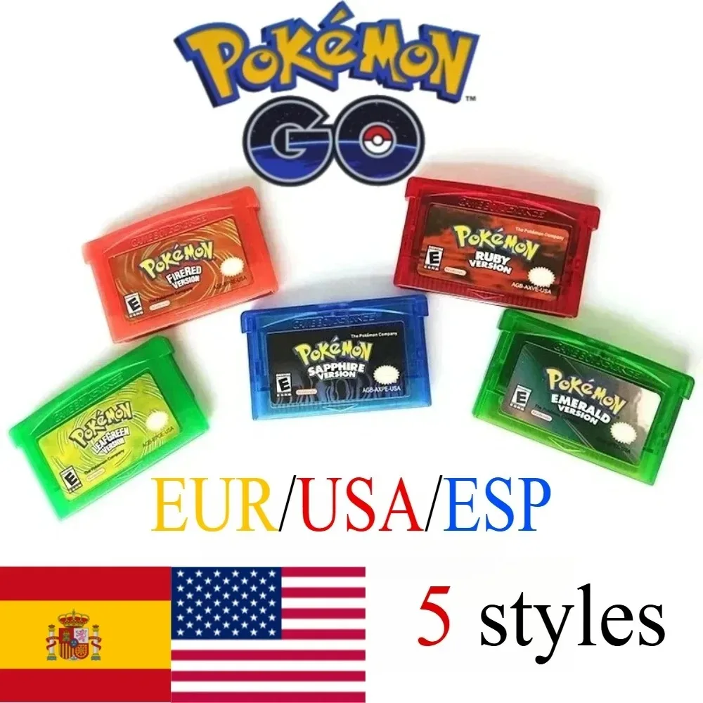 Высококачественная 32-битная видеокарта GBA США/Евро/ESP с игровой картой для консоли, набор серий Pocket Monsters в нескольких версиих
Высококачественная 32-битная видеокарта GBA США/Евро/ESP с игровой картой для консоли, набор серий Pocket Monsters в нескольких версиих