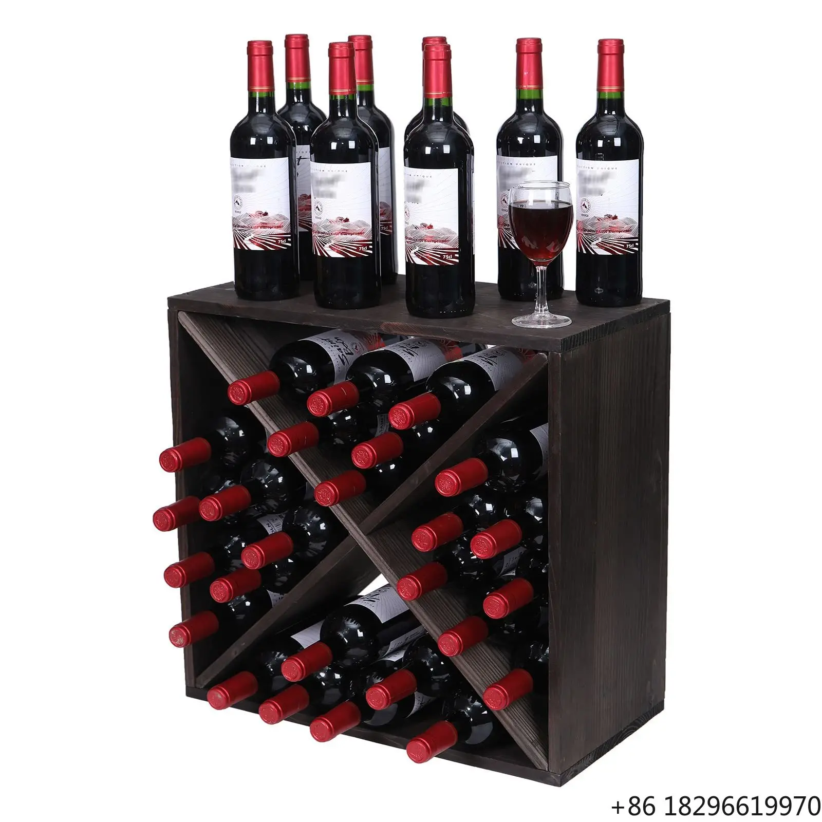 Custom Retro Cube Wooden Wine Rack Cabinet 24-Bottle Freestanding Floor Stand Home Furniture Countertop Storage Organizer
Custom Retro Cube Wooden Wine Rack Cabinet 24-Bottle Freestanding Floor Stand Home Furniture Countertop Storage Organizer