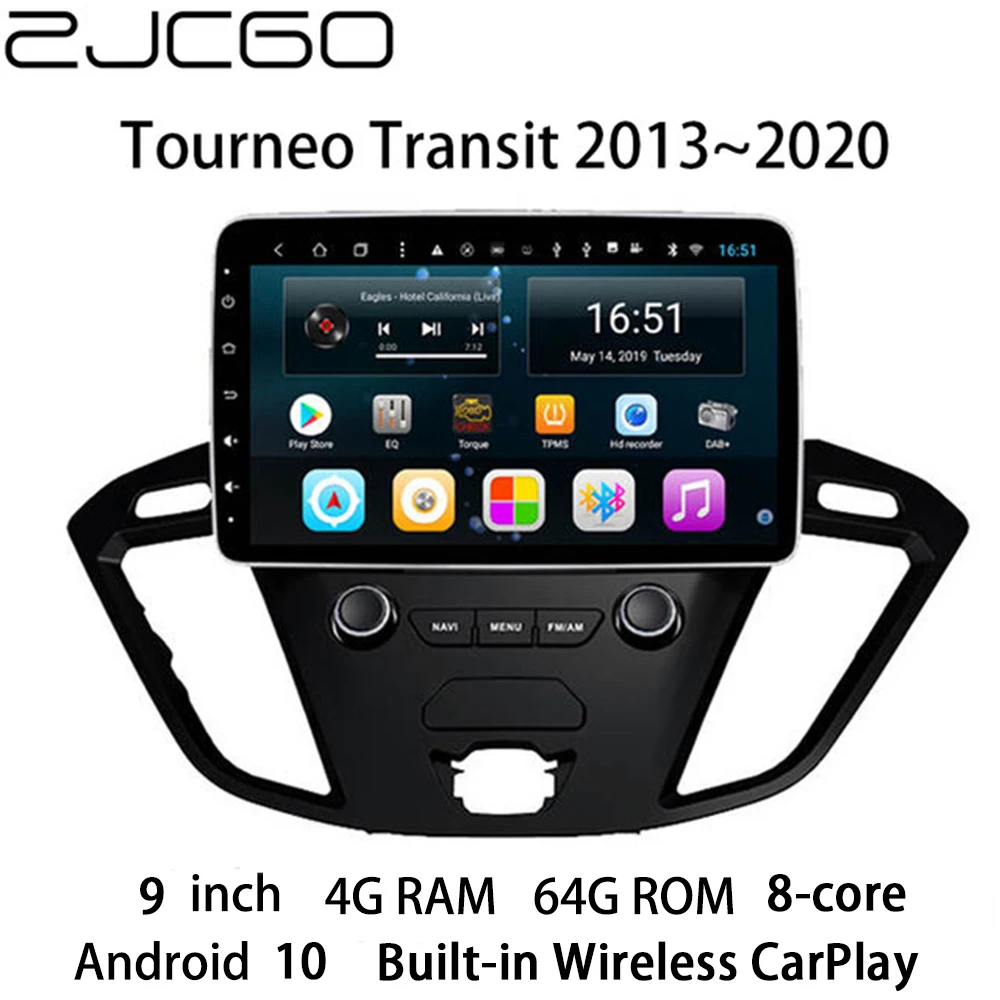 ZJCGO Car Multimedia Player Stereo GPS Radio Navigation 8 Core Android 10 Screen for Ford Tourneo Transit 2013~2020
ZJCGO Car Multimedia Player Stereo GPS Radio Navigation 8 Core Android 10 Screen for Ford Tourneo Transit 2013~2020