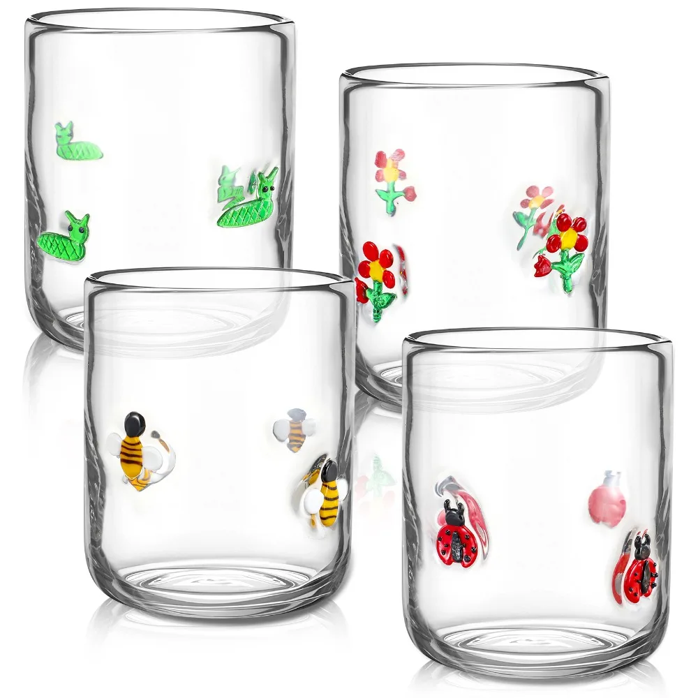 4pcs Juice Glasses 14Oz Glass Cups Stemless Wine Glasses Hand Blown Drinking Cocktail Cups
4pcs Juice Glasses 14Oz Glass Cups Stemless Wine Glasses Hand Blown Drinking Cocktail Cups
