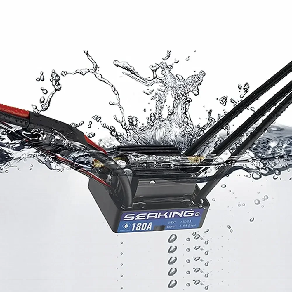 Hobbywing SeaKing V3 Waterproof 30A/60A/90A/120A/130A/180A 2-6S Lipo Electronic Speed Controller ESC for RC Boats
Hobbywing SeaKing V3 Waterproof 30A/60A/90A/120A/130A/180A 2-6S Lipo Electronic Speed Controller ESC for RC Boats