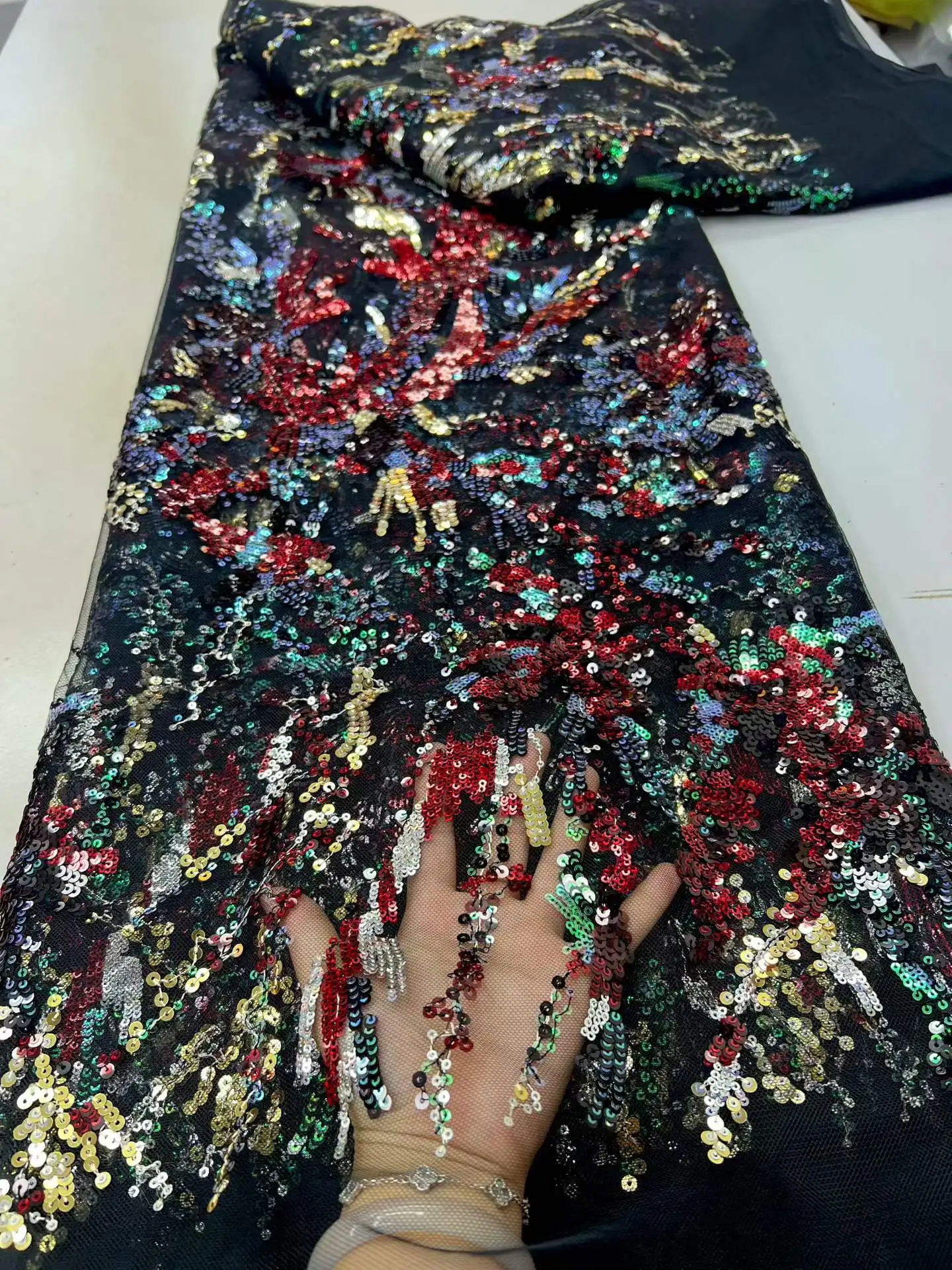 2026 High Quality 5Yards French Tulle Lace Fabric with Embroidery African Mesh Sequins for Nigerian Wedding Dresses Women
2026 High Quality 5Yards French Tulle Lace Fabric with Embroidery African Mesh Sequins for Nigerian Wedding Dresses Women