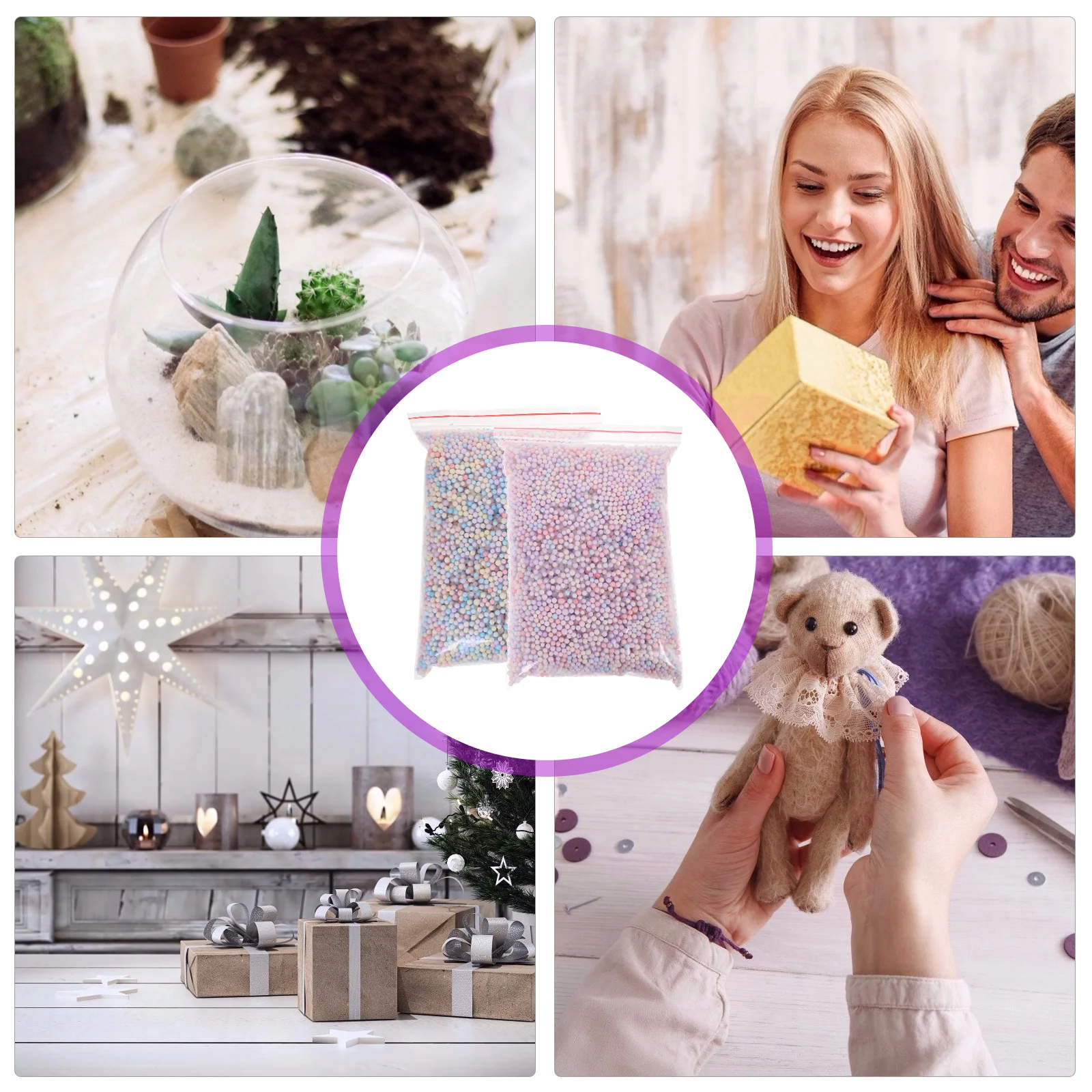 2Pack DIY Colorful Filling Balls 4-6mm Random Modeling Beads Gift Box Craft Decoration Craft Gift Box Stuffing
2Pack DIY Colorful Filling Balls 4-6mm Random Modeling Beads Gift Box Craft Decoration Craft Gift Box Stuffing