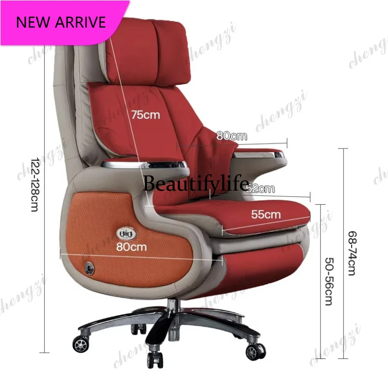 M132 Electric Genuine Leather Executive Chair Neck Roller Massage - Luxury Office Desk Chair for Home and Business Furniture
M132 Electric Genuine Leather Executive Chair Neck Roller Massage - Luxury Office Desk Chair for Home and Business Furniture