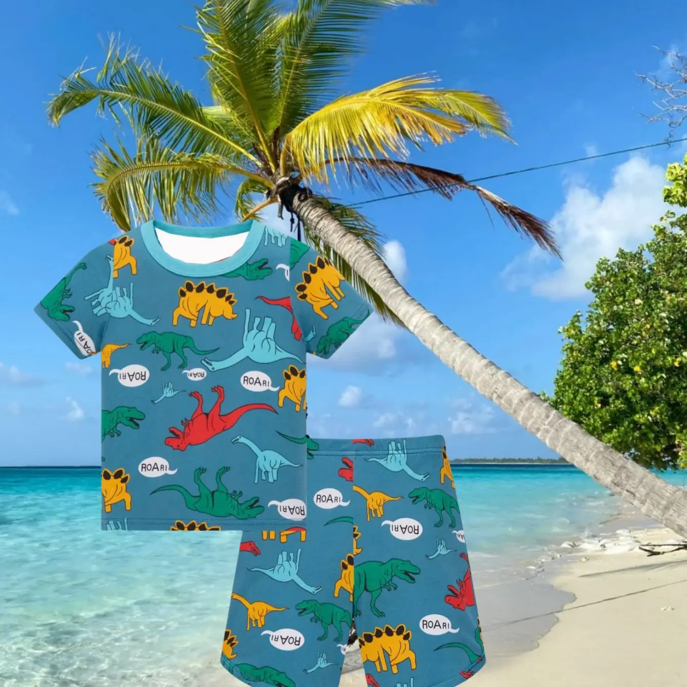 25 Summer Children's Cartoon Pattern Printing Cute Short-sleeved Shorts Set, Seaside Beach Adult Vacation Parent-child Clothing
25 Summer Children's Cartoon Pattern Printing Cute Short-sleeved Shorts Set, Seaside Beach Adult Vacation Parent-child Clothing