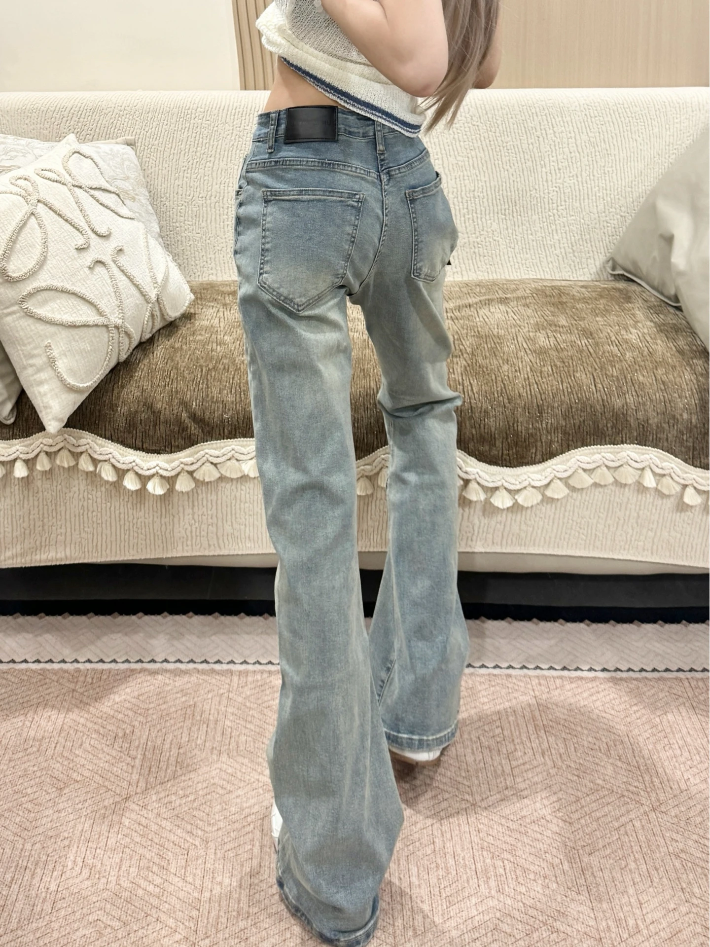 American High Street Vibe Men's Jeans Summer Slimming Straight Leg Washed Retro Blue Bell Bottoms Youthful Trend Cotton Blend
American High Street Vibe Men's Jeans Summer Slimming Straight Leg Washed Retro Blue Bell Bottoms Youthful Trend Cotton Blend