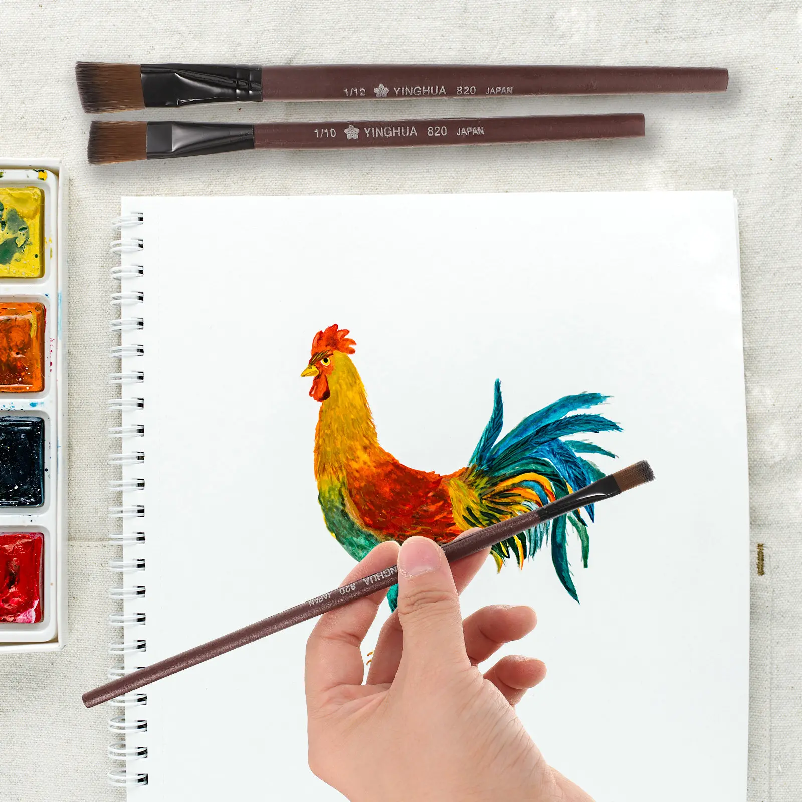 Набор из 6 плоских кистей из соболиного ворса, профессиональные гибкие кисти для акварели, масла, акрила, школьные художественные принадлежности
Набор из 6 плоских кистей из соболиного ворса, профессиональные гибкие кисти для акварели, масла, акрила, школьные художественные принадлежности