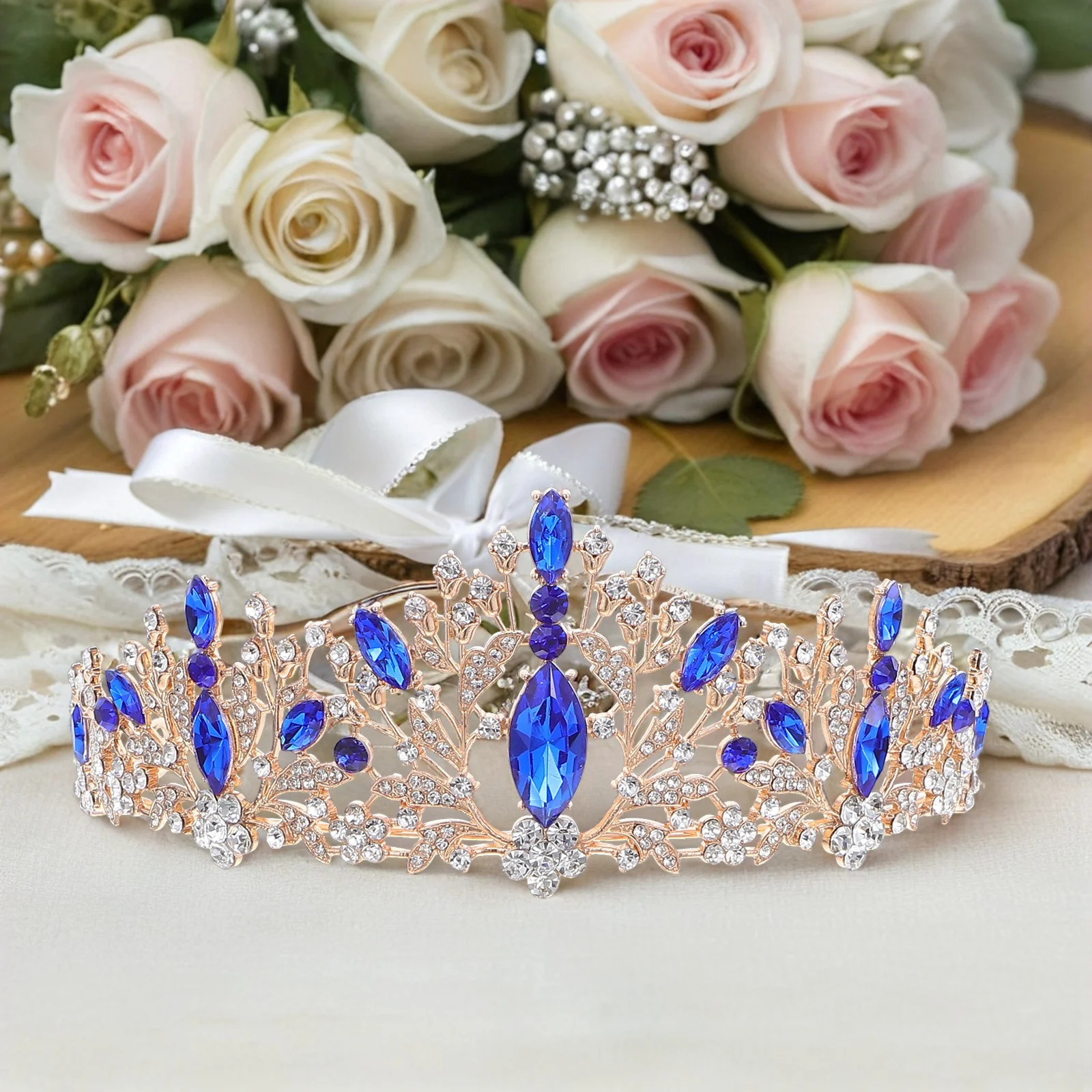 1Set Bridal Tiara Set Rhinestone Crown Necklace Earrings Wedding Party Accessories Sparkling Elegant Tiaras for Women
1Set Bridal Tiara Set Rhinestone Crown Necklace Earrings Wedding Party Accessories Sparkling Elegant Tiaras for Women