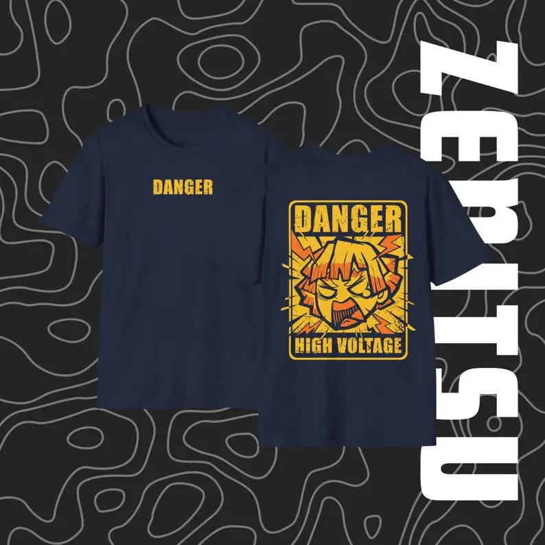 Demon Slayer TShirt Danger Zenitsu Design T Shirt High Voltage Design Tees Comfortable Unisex Tops
Demon Slayer TShirt Danger Zenitsu Design T Shirt High Voltage Design Tees Comfortable Unisex Tops