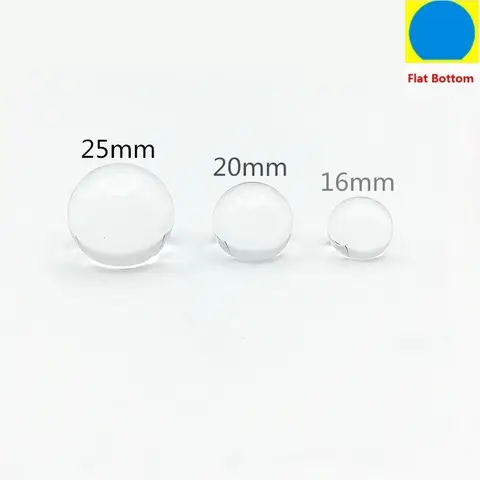 50PCS Crystal Door Pull Handle Round Transparent Acrylic Knobs Flat Bottom Kitchen Clear Cabinet Drawer Knobs Dia.16MM 20MM 25MM