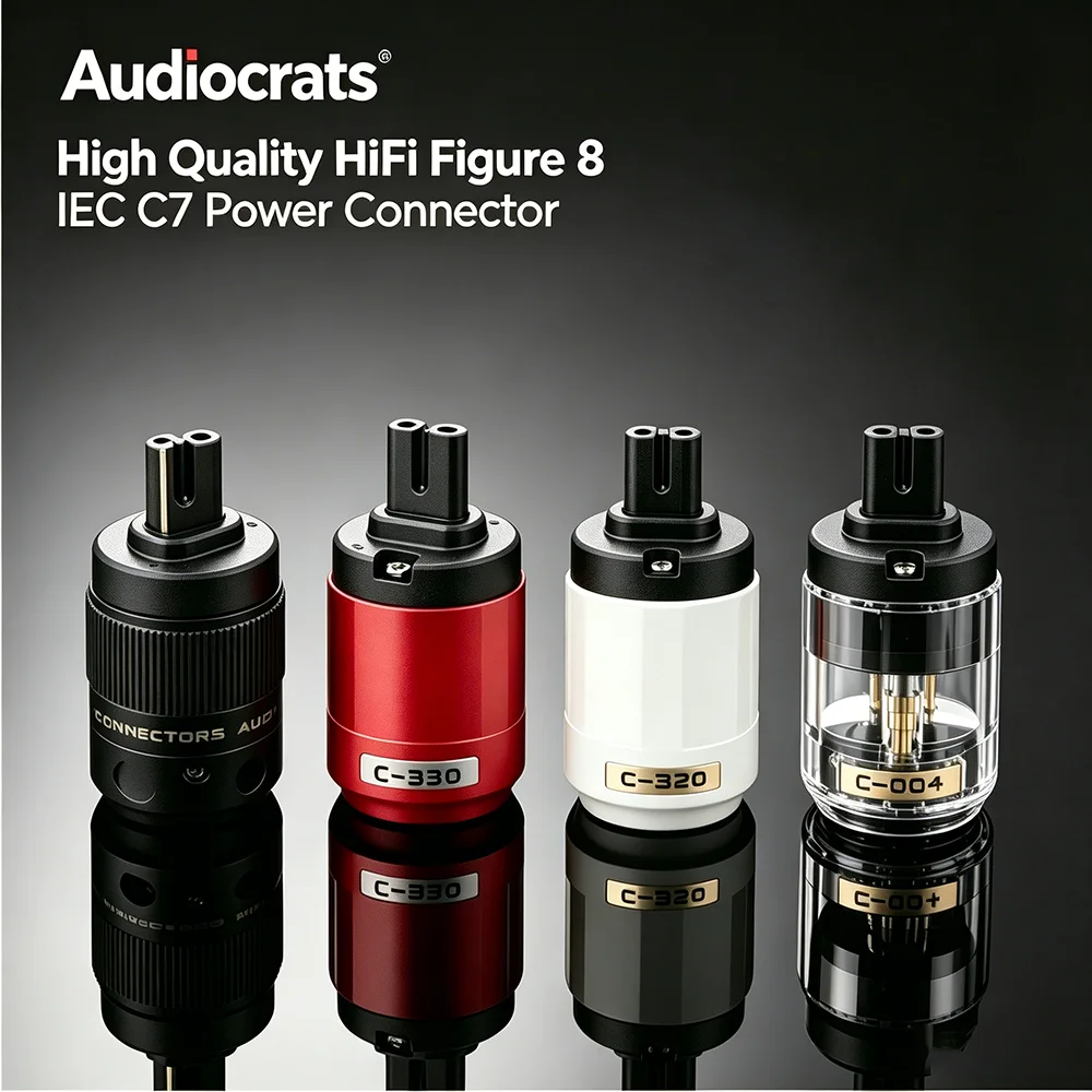 Audiocrats HiFi Figure 8 IEC C7 Power Connector | Premium Mains Plug for Audiophile Cables
Audiocrats HiFi Figure 8 IEC C7 Power Connector | Premium Mains Plug for Audiophile Cables