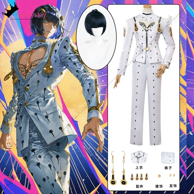 Аниме Bizarre Adventure Bruno Bucciarati Косплей Костюм Белый Черный Костюмы Униформа xs-3xl Мужчины Женщины Полный комплект Маскировка на Хэллоуин
Аниме Bizarre Adventure Bruno Bucciarati Косплей Костюм Белый Черный Костюмы Униформа xs-3xl Мужчины Женщины Полный комплект Маскировка на Хэллоуин